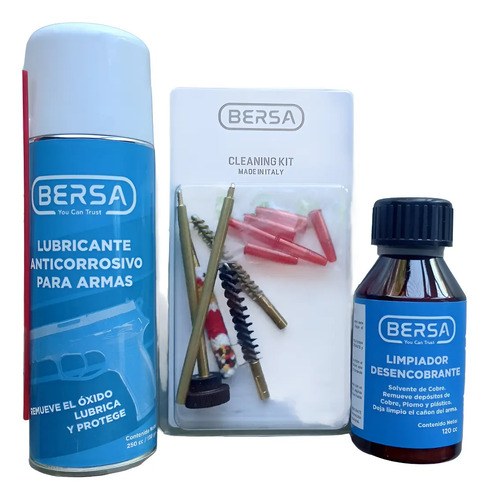 Kit Limpieza Armas Baqueta 22 + Aceite + Desencobrante Bersa