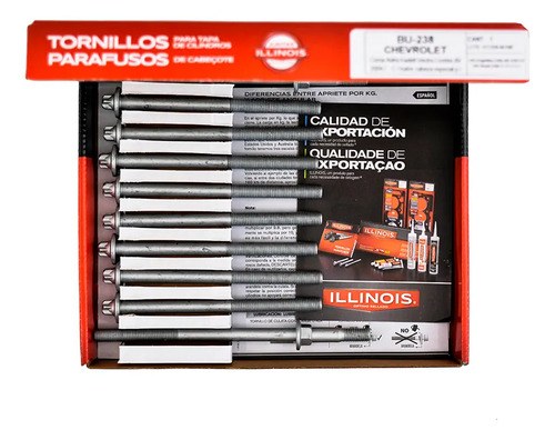 Tornillos Tapa Cilindros Chevrolet Corsa 1.4 - 1.6 - 1.8 8v