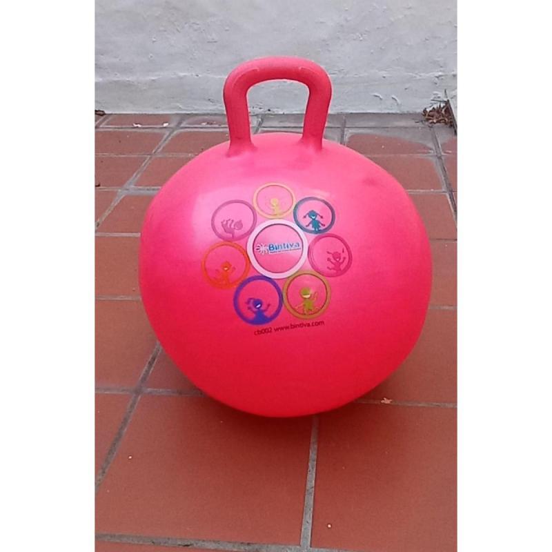 Pelota Saltarina- 45 Cm De Diámetro + Bomba De Pie- Usada Rosa