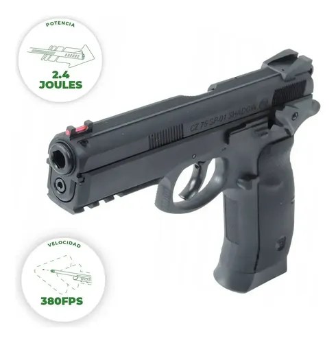 Pistola Asg Cz Sp-01 Shadow Co2 4.5mm Gas Balines Acero Negro 6 Mm - 3