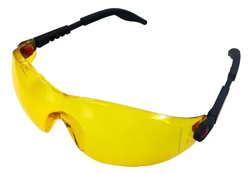 Lente Anteojo De Tiro Shilba Amarillo Proteccion Uv400 Funda Amarillo
