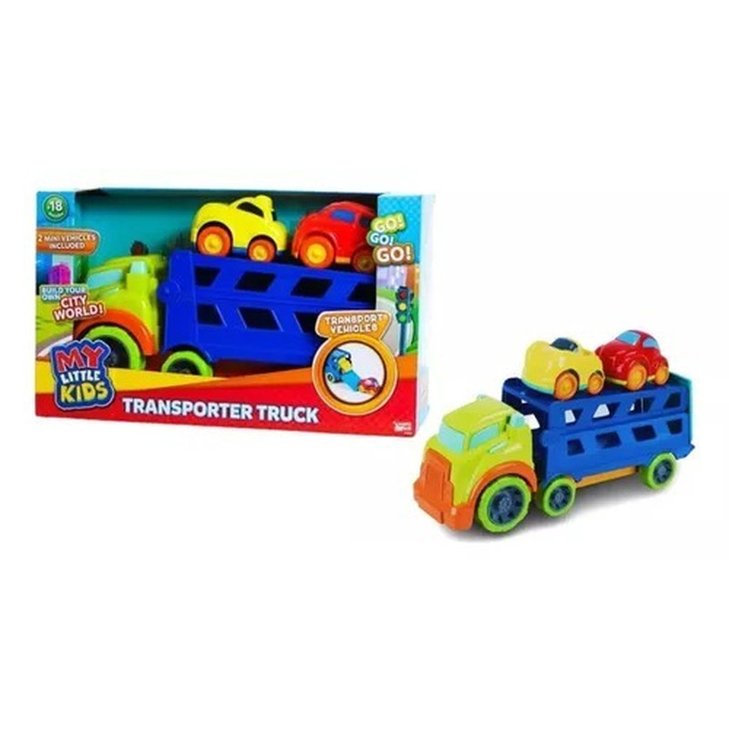 Camión Transportador Bebes Juguetes 2 Autitos My Little Kids