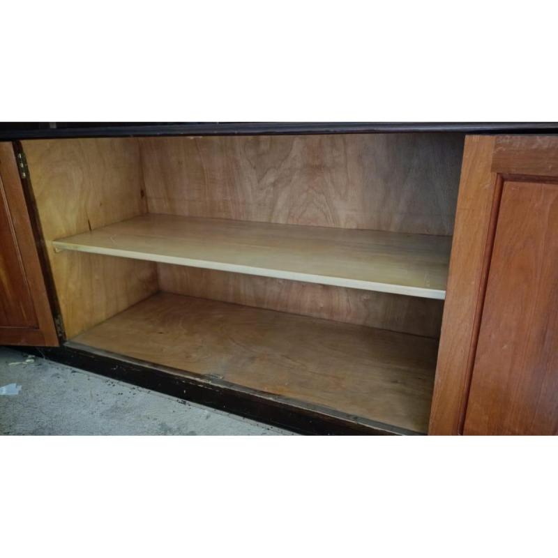 MUEBLE COMEDOR + SILLA CON 8 SILLAS - ANTIGUO Y TALLADO - 10