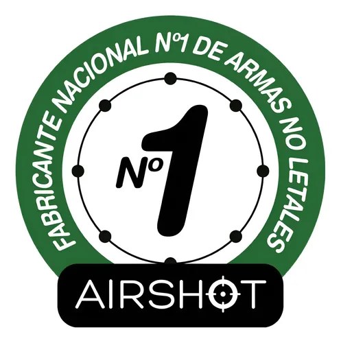 Escopeta Disuasiva Airshot Postas Goma Pimienta Negro 17.5 Mm - 6