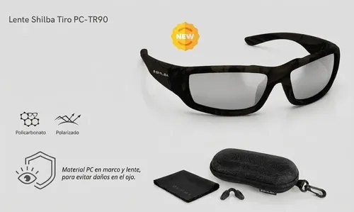 Lente Para Tiro Deportivo Shilba Pc-tr90 Polarizado Gris Negro - 5