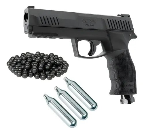 Pistola Disuasiva Umarex T4e Tp 50 Gen2 Defensa Personal Kit Negro 50 Mm