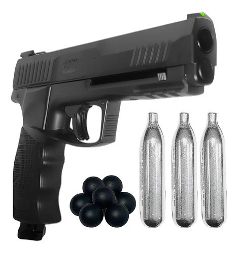 Pistola Tactical Umarex Co2 T4e Tp50 Disuasiva Cal .50 Kit Calibre 50 Mm Color Negro