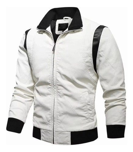 Campera Drive Ryan Gosling Escorpión Cuero Pu Blanca Xxl Blanco Xxl Matelaseado - 2