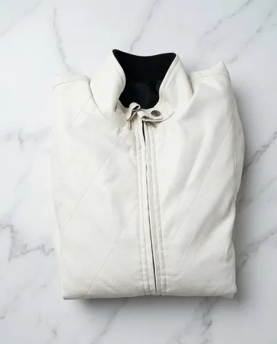 Campera Drive Ryan Gosling Escorpión Cuero Pu Blanca Xxl Blanco Xxl Matelaseado - 4