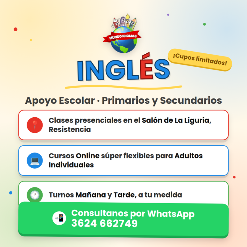 INGLES ONLINE ADULTOS - Apoyo escolar Primarios y Secundarios - 3