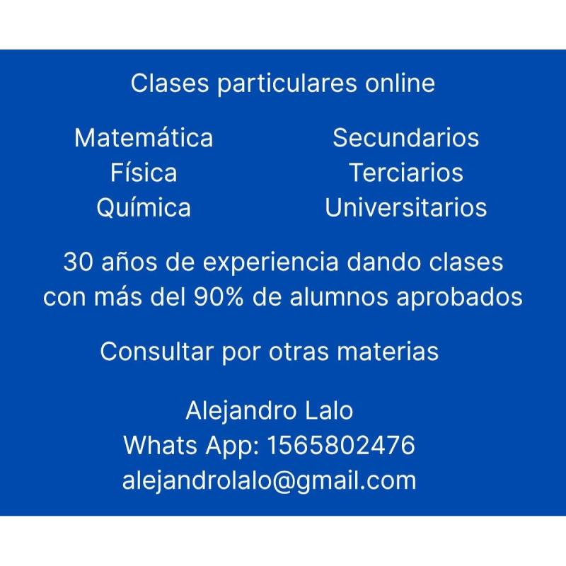 Clases particulares online
