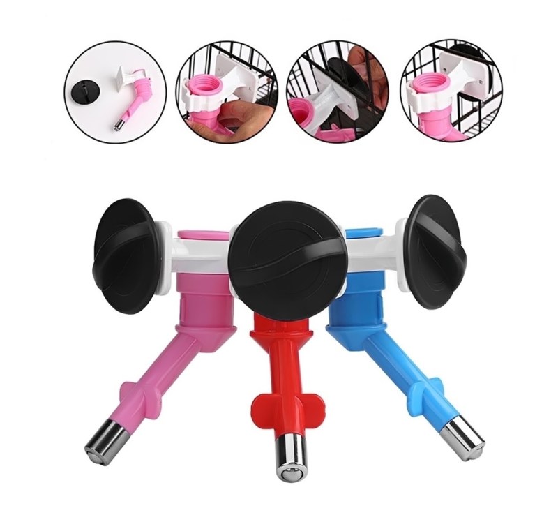 Bebedero automático para perros. Se adapta a transportadora y pared.