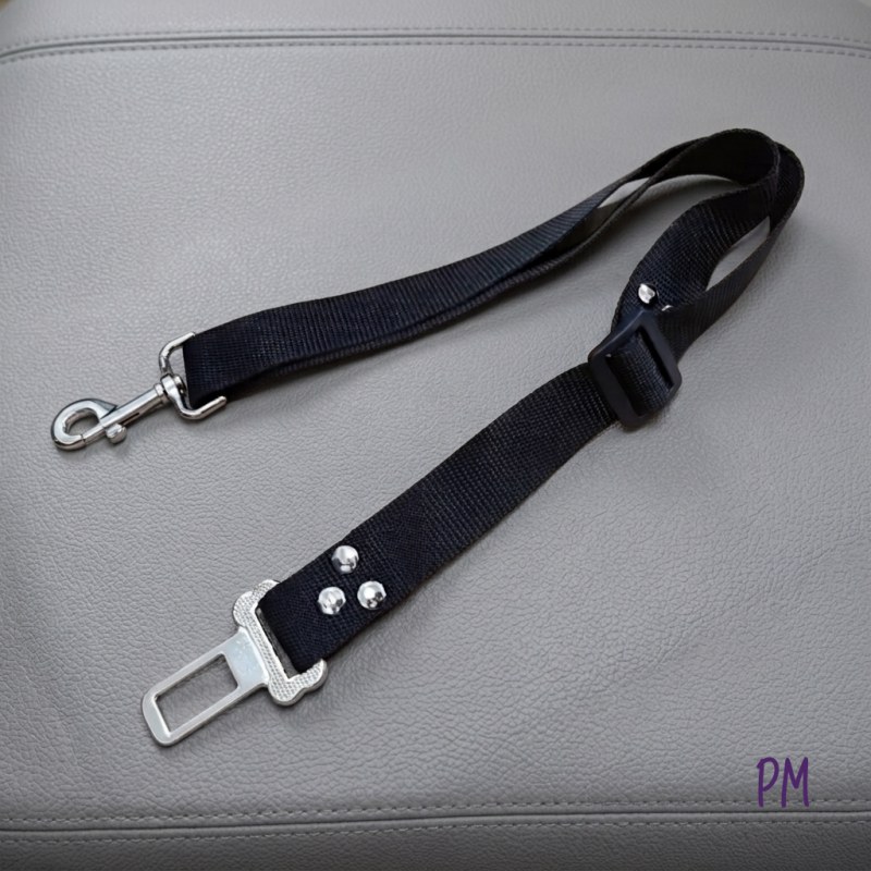 Cinturón de seguridad para perros pequeños. También a medida.