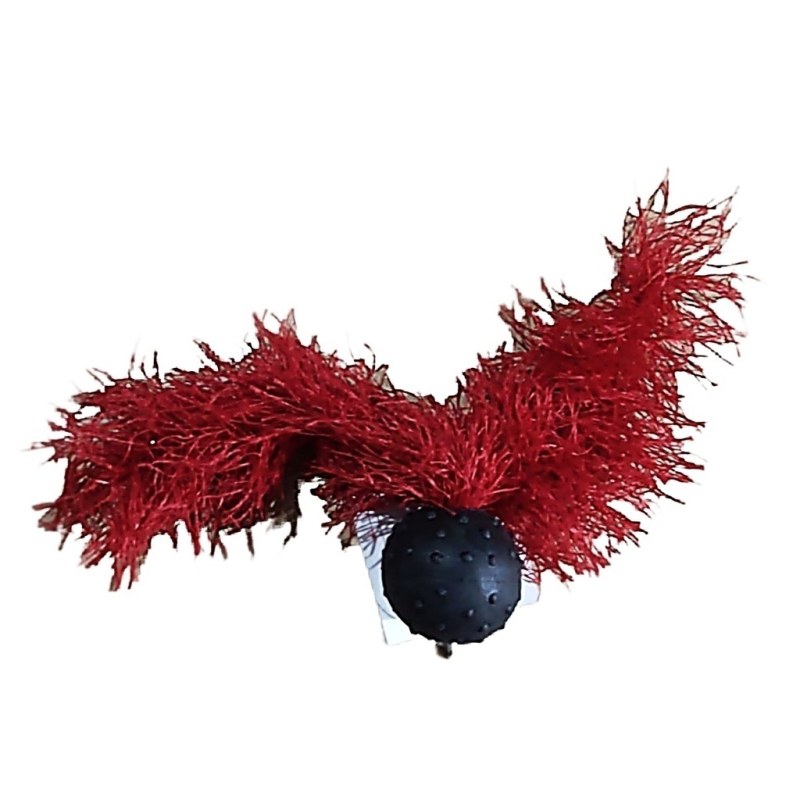 Combo de juguetes para gatos: pelota saltarina, pelota sonajero, pescadito rascador, pulpito de pelu - 6