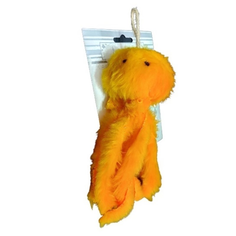 Combo de juguetes para gatos: pelota saltarina, pelota sonajero, pescadito rascador, pulpito de pelu - 9