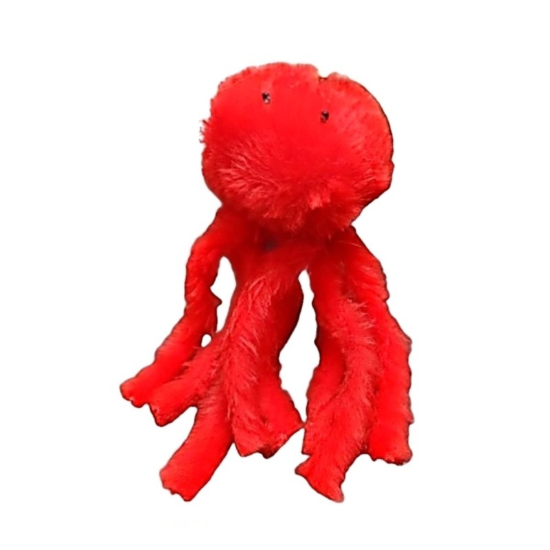 Combo de juguetes para gatos: pelota saltarina, pelota sonajero, pescadito rascador, pulpito de pelu - 12