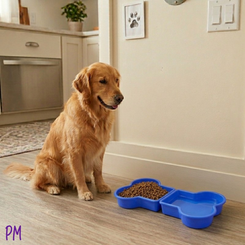 Comedero y bebedero modelo huesito. Para perros de tamaño mediano y grande. - 2