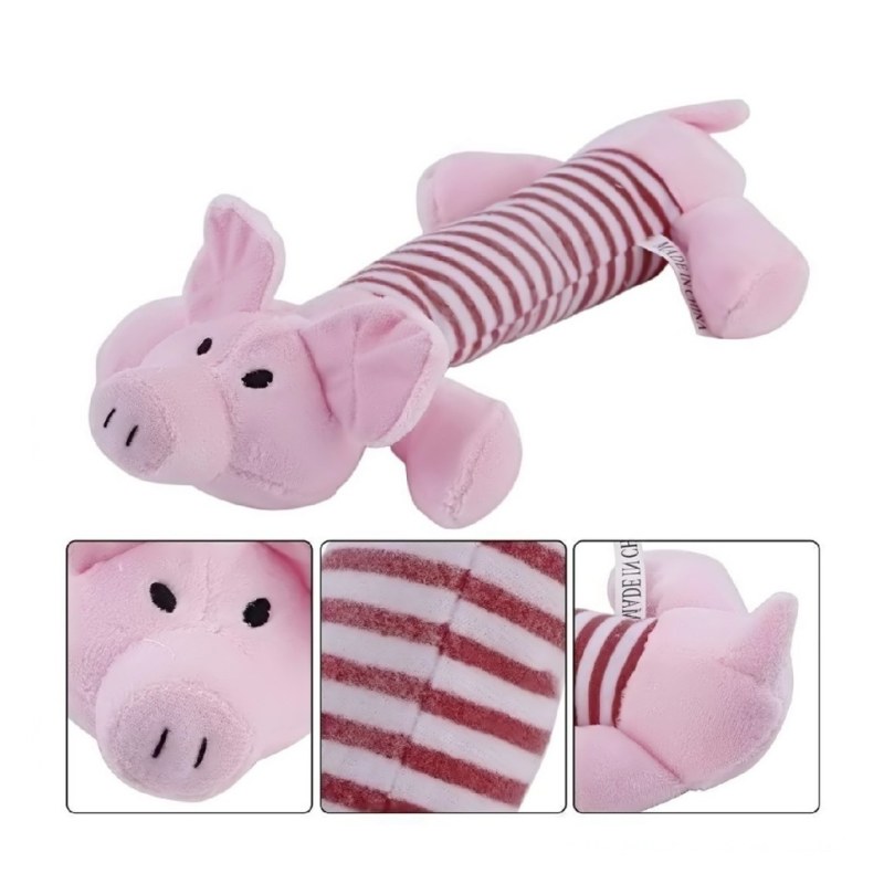 Juguete para perros de todos los tamaños. Muñeco de plush con chifle. - 4