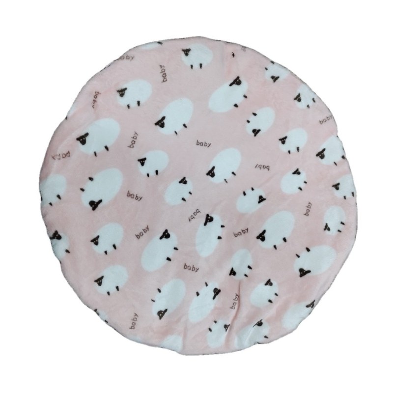 Manta redonda de peluche mullido para perros pequeños y gatos - 2