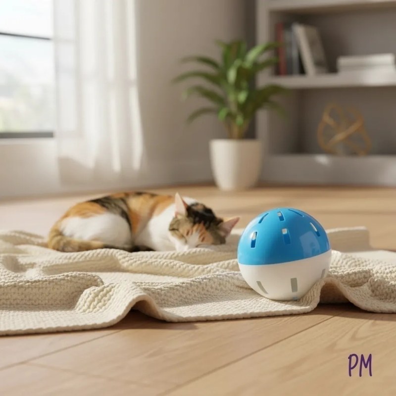 Set de juguetes para gatos: rascador, giroscopo, hámster a cuerda, pelota sonajero - 6