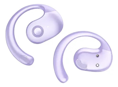 Auriculares Open Ear Estereo Bluetooth 5.4 Clip Violeta