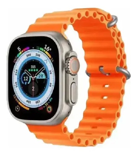 Smartwatch Kd99 Ultra Plateado Sport Naranja