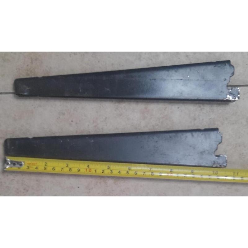 6 Ménsulas De 27cm Doble enganche para Riel- usadas