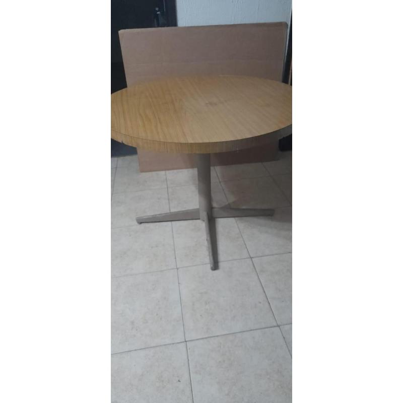 Mesa Redonda De Cocina De 1m Diametro- Usada - 2