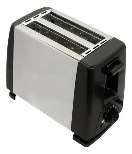 Tostadora 650w Plateado Y Negro