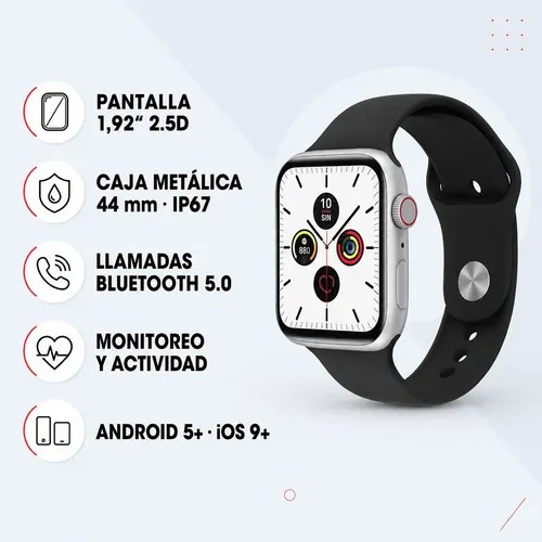 Smartwatch T900 Pro Max Serie 8 Plateado Plateado Sport Negro - 4
