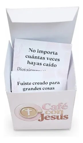 Café Con Jesús Tarjetas Devocionales Impreso Rosa