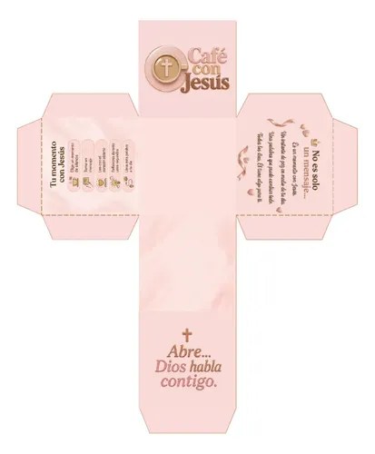 Café Con Jesús Tarjetas Devocionales Impreso Rosa - 3