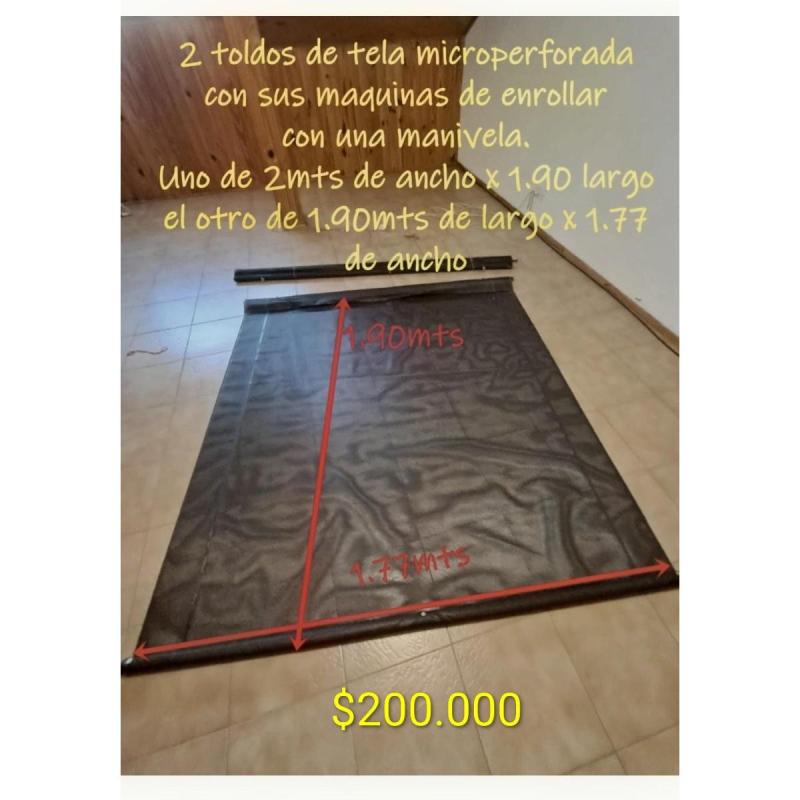 Dos toldos verticales