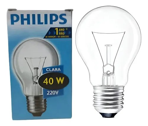 Lámpara Incandescente 40w -philips Luz Clara