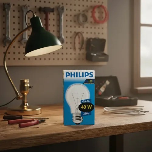 Lámpara Incandescente 40w -philips Luz Clara 220v Clara - 5