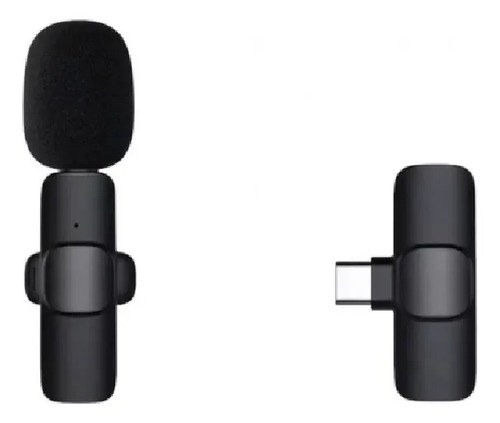 Microfono Inalambrico Usb C- Tipo Corbatero Exxtra Tech Negro