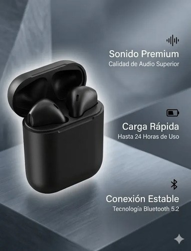 Auriculares Inalambricos I12 Exxtra Tech Gris - 7
