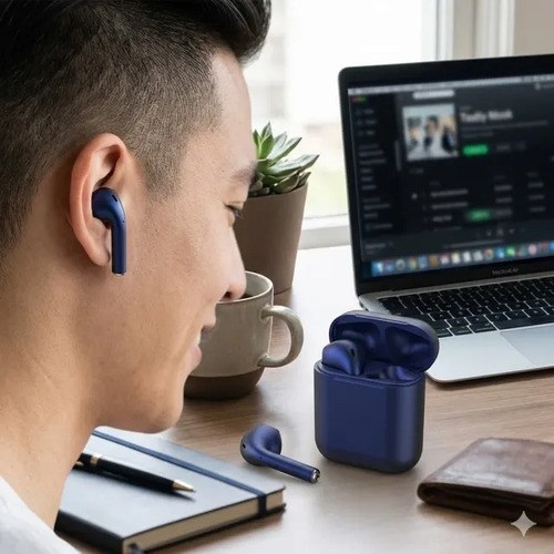Auriculares Inalambricos I12 Exxtra Tech Gris - 9
