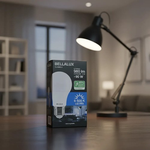 Foco Led Bellalux Classic Bulbo E27 12w 90w 960lm Luz Fria Blanco Frío - 5