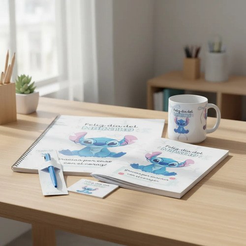 Kit Regalo Día Del Maestro Cuaderno Lapicera Anotador - 2