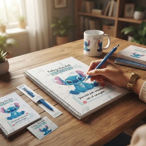 Kit Regalo Día Del Maestro Cuaderno Lapicera Anotador - 3