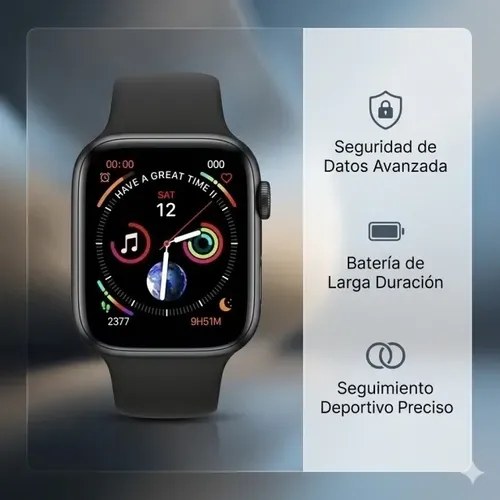 Smartwatch Uni-hw22 Negro Sport - 2