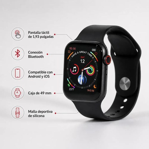 Smartwatch Uni-hw22 Negro Sport - 5