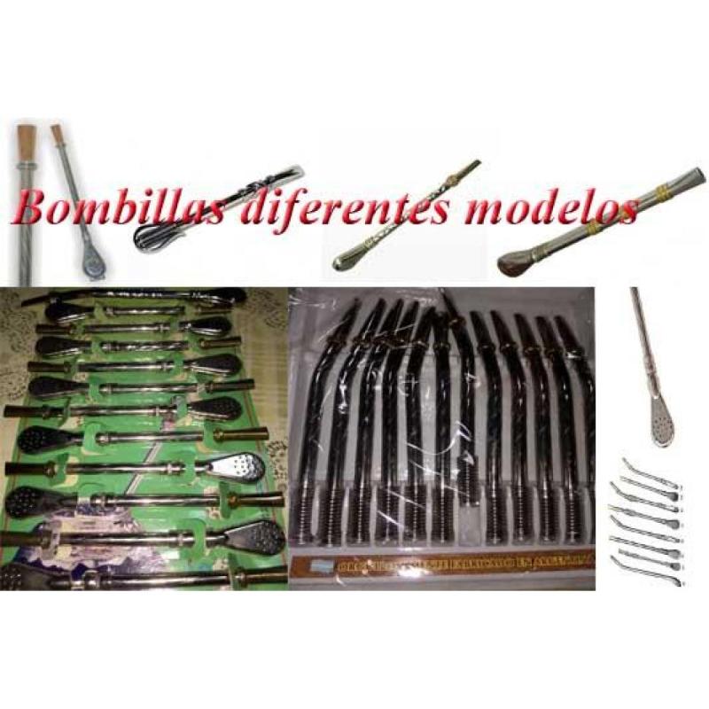 Bombillas: diferentes modelos: de bronce, de acero, de alpaca - 3