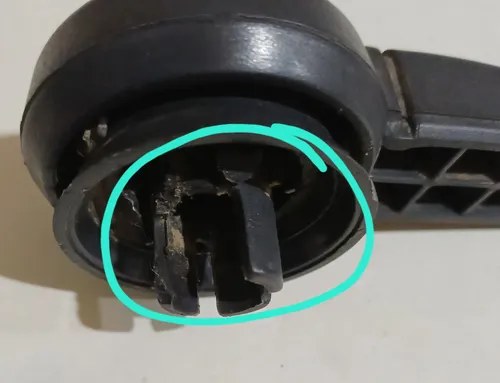 Manija Levanta Cristal Renault 19 Original Detalle Negro - 4
