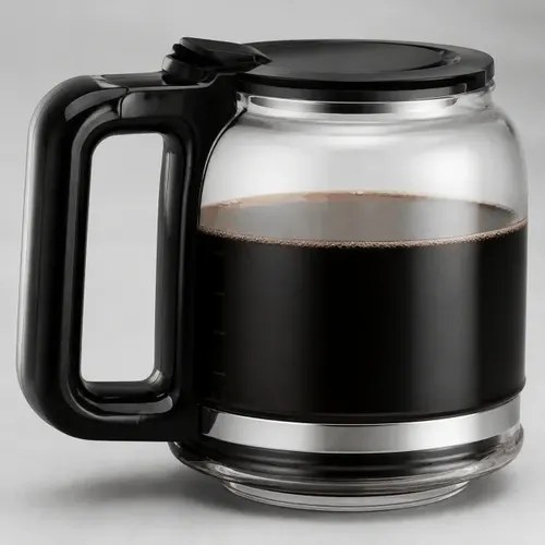 Cafetera Electrica 15 Tazas 1,25 L Jarra De Vidrio 650w Negro - 3