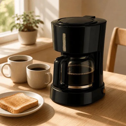 Cafetera Electrica 15 Tazas 1,25 L Jarra De Vidrio 650w Negro - 4