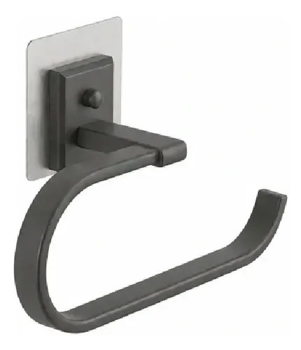 Toallero Forma De Gancho Para Toallas De Mano Gris Oscuro - 7
