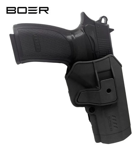 Funda Pistolera Polímero Boer Nivel2 Bersa Pro Tpr 9 Diestro Negro
