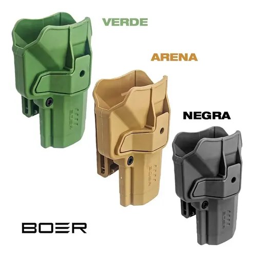 Funda Pistolera Polímero Boer Nivel2 Bersa Pro Tpr 9 Diestro Negro - 2